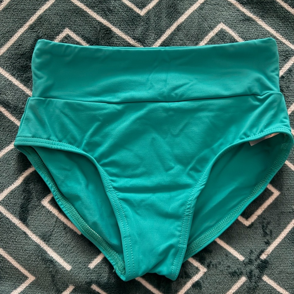 Baltogs Girls High Waist Dance Briefs - Teal